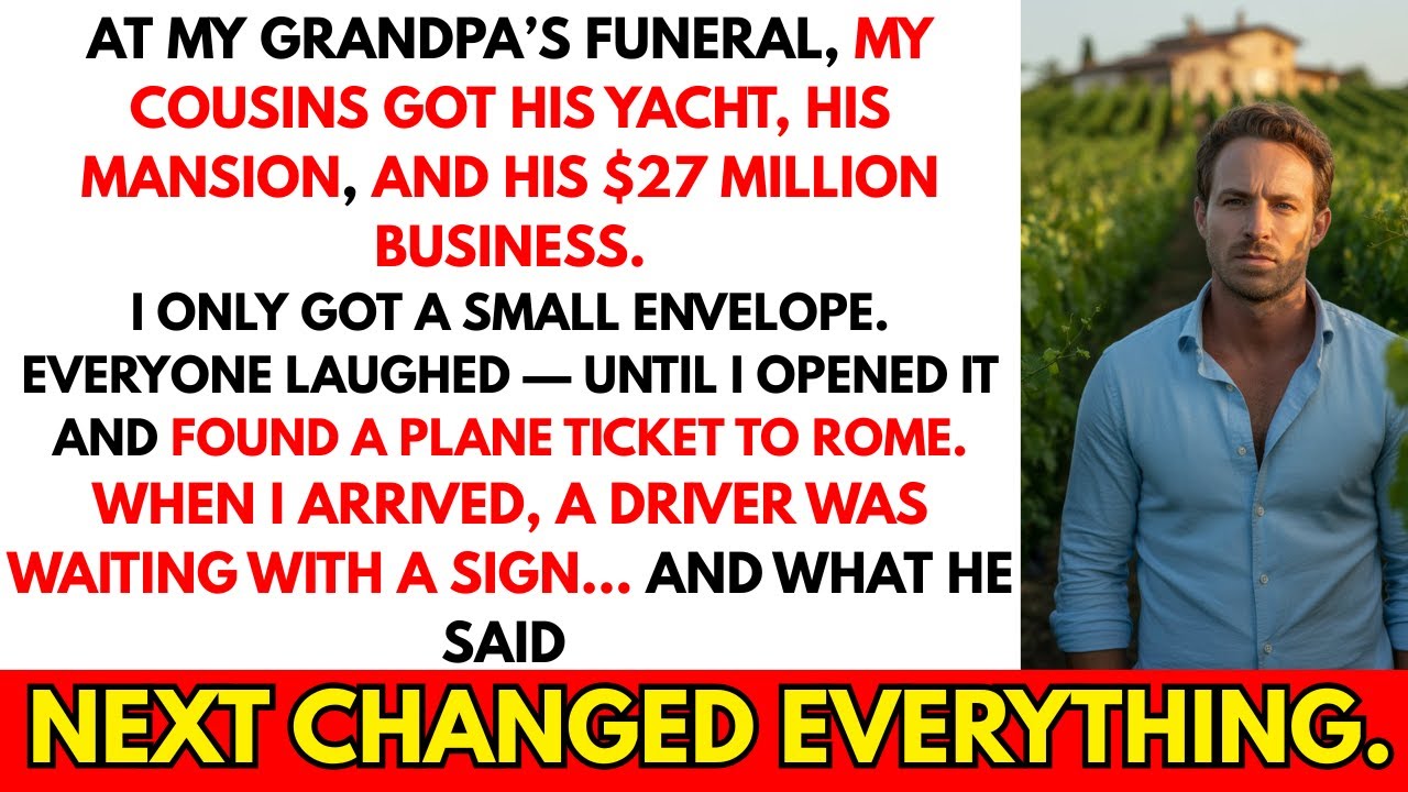 They Got MILLIONS at Grandpa's Funeral, I Got a Plane Ticket, Then Six Words Shattered the Truth