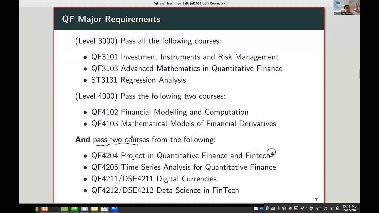 Freshmen Orientation 2025: Quantitative Finance