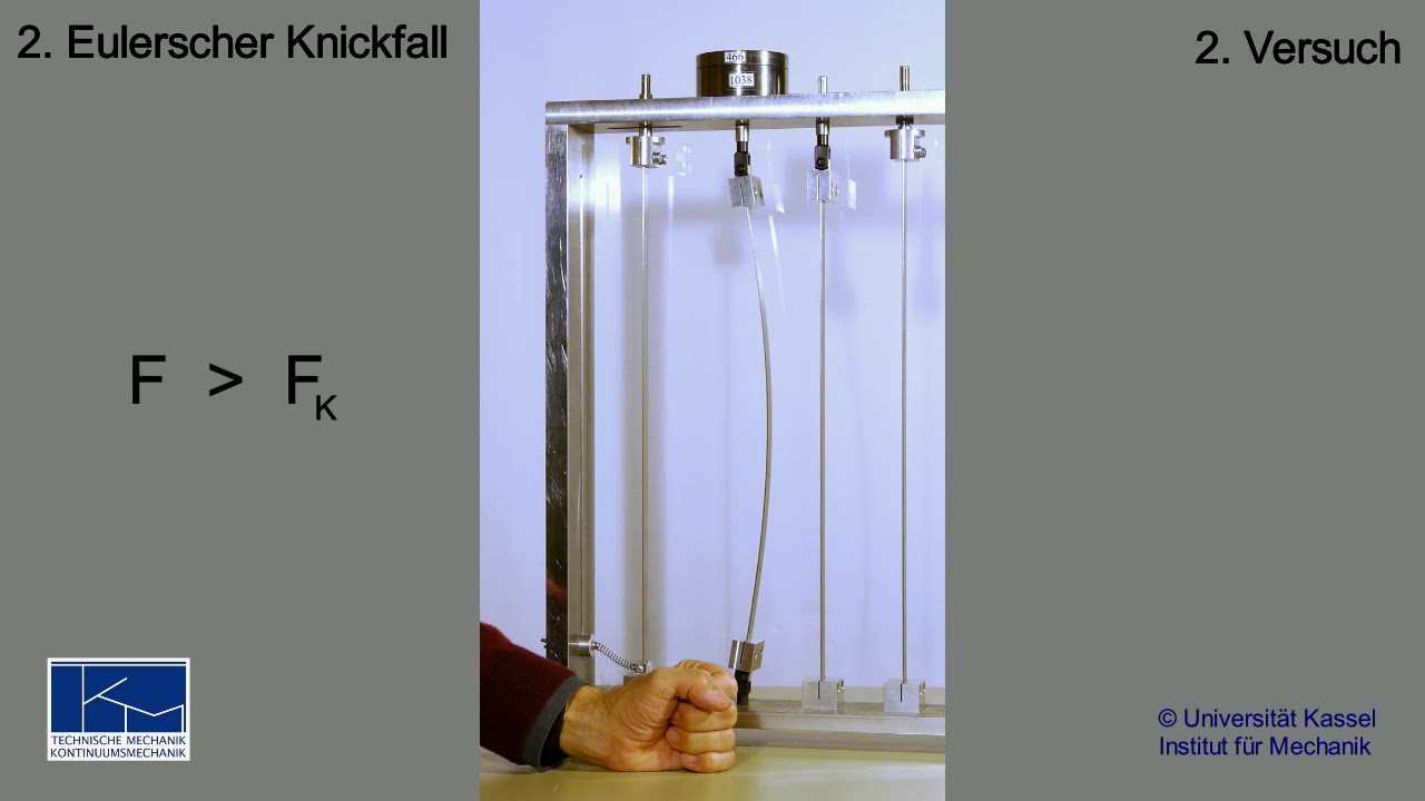 Eulersche Knickfälle / column buckling: Eulerian standard cases
