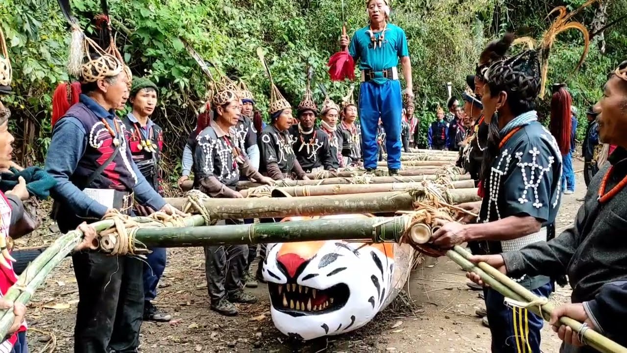 PULLING OF LOGDRUM | MOKCHI SANGMANG | DAY-1 | Imlitemjen Chang