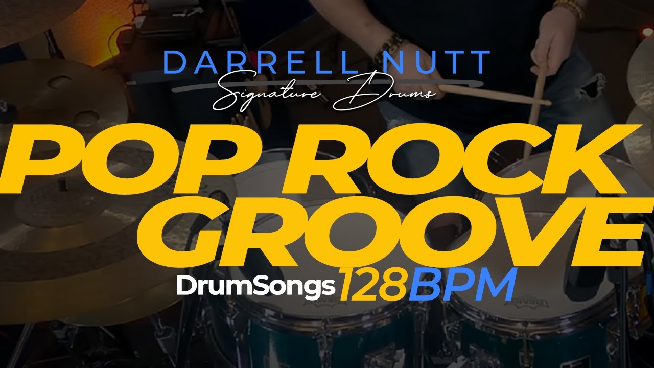 Pop Rock Drum Groove – Drums Only Backing Track - 128 bpm