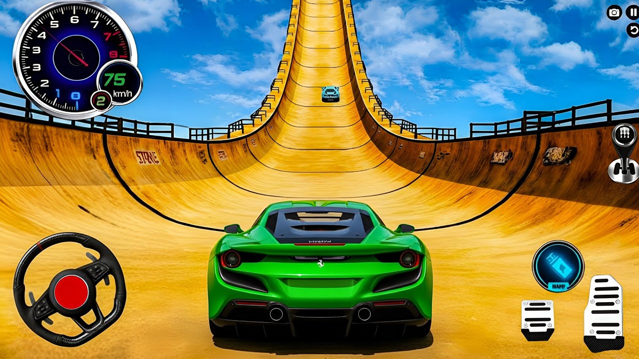 Car Stunt Game Megaramp - High Speed Jump Stunt Game- Android Gameplay 