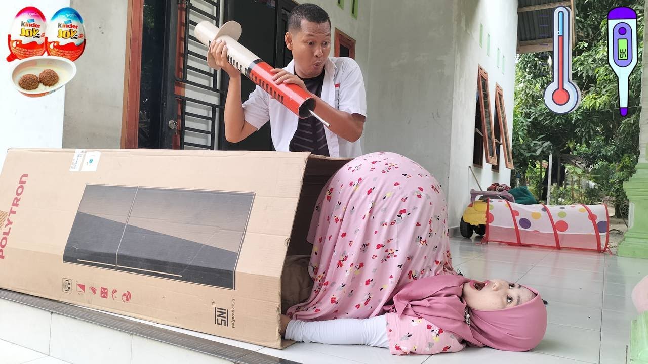 Drama Lucu 💢😱 Ibu Hamil Melahirkan Dalam Kotak Jumbo