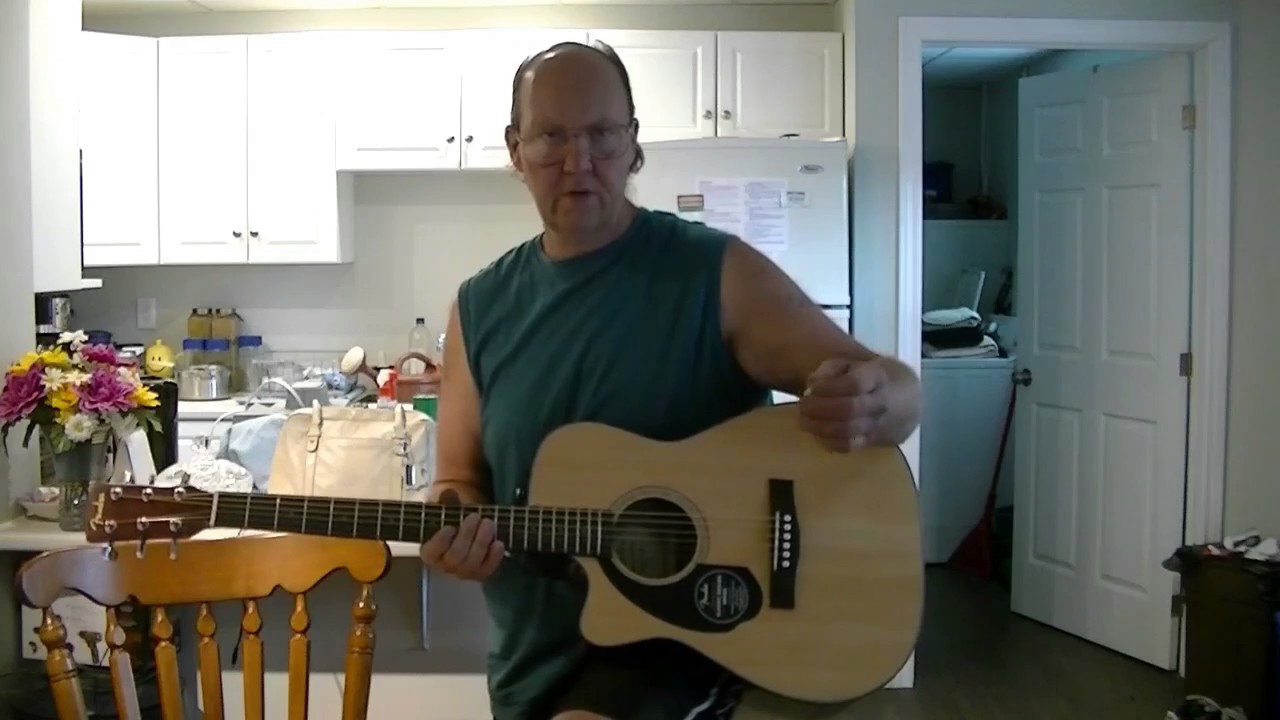 Fender CC-60SCE LH NAT acoustic electric Guitar Unboxing