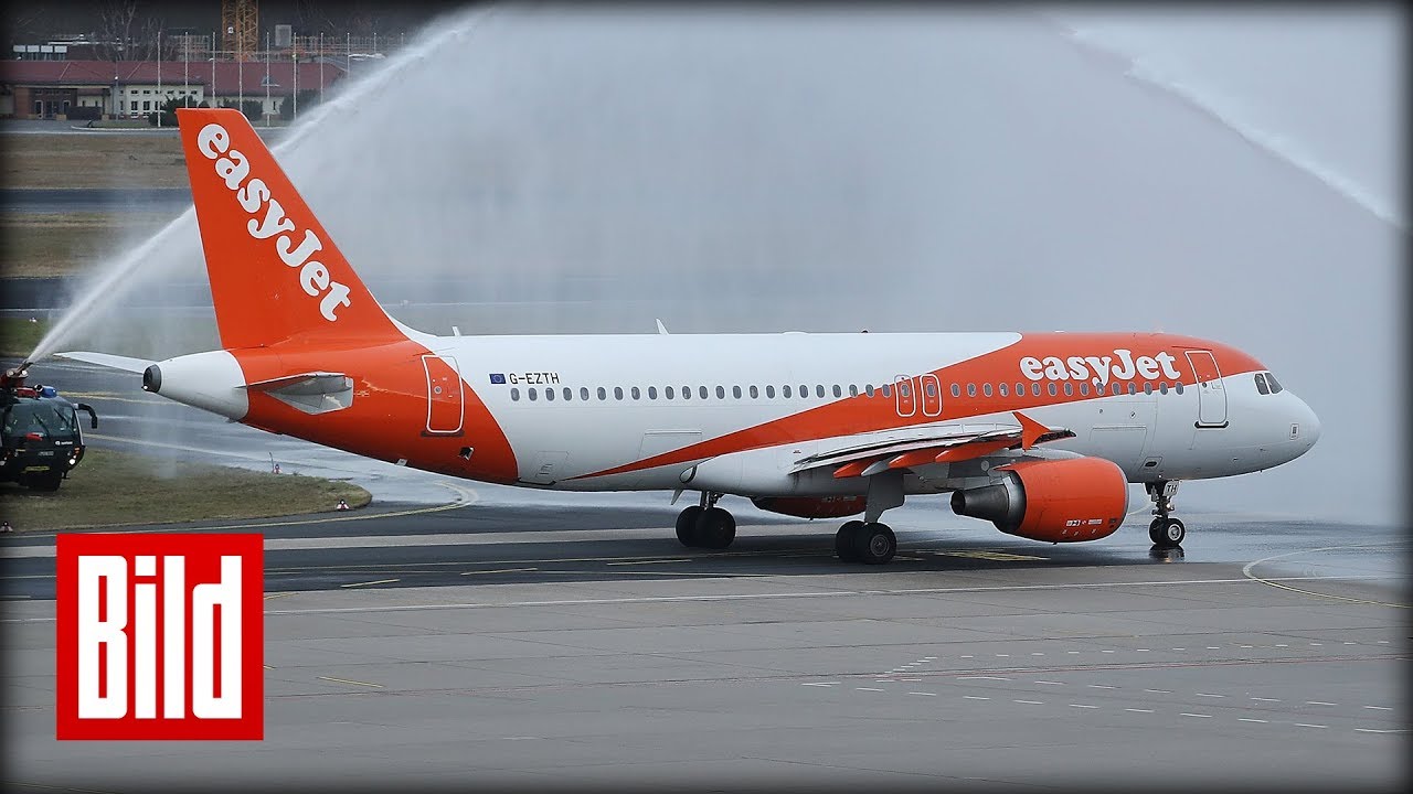 easyJet startet ersten Flug von Berlin nach München - BILD an Bord