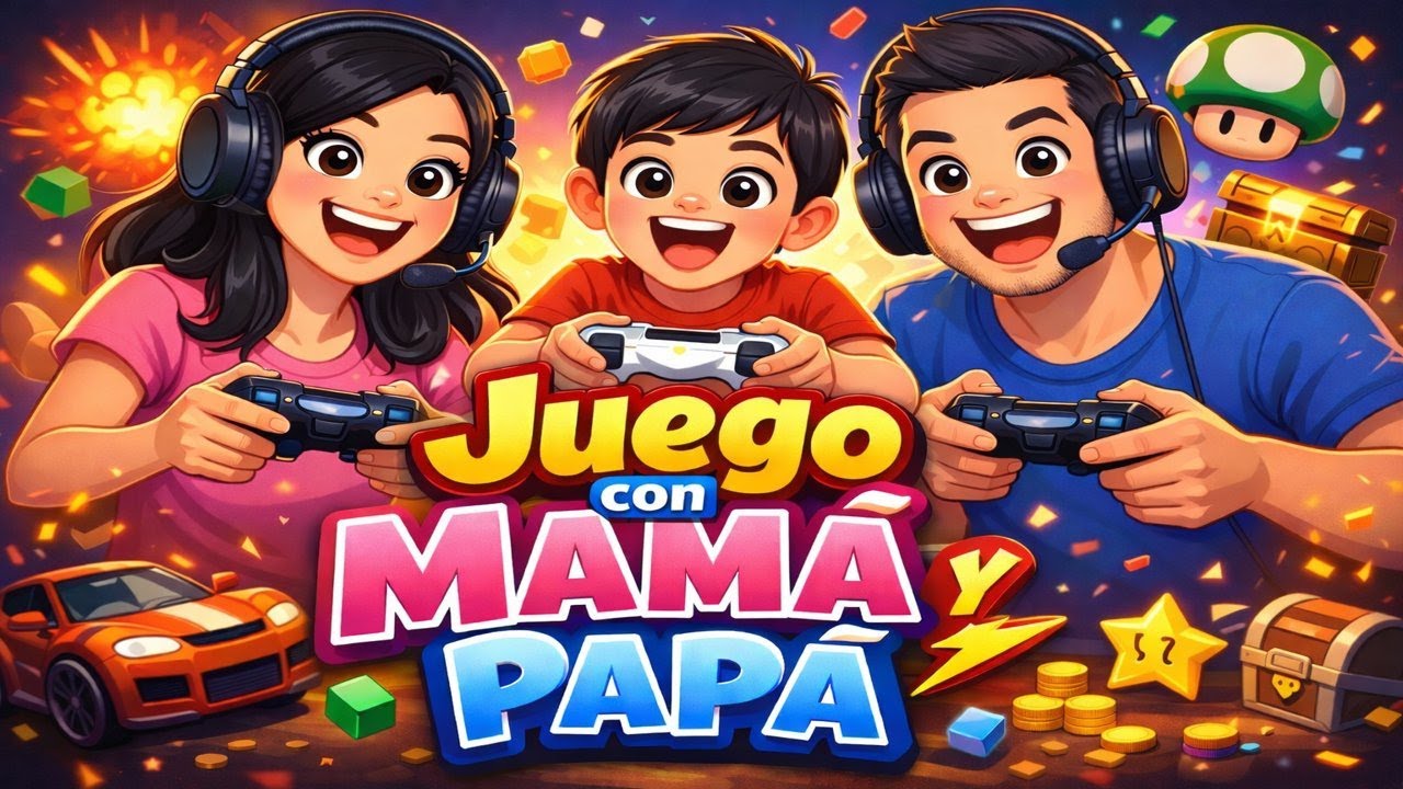 Juego MARIO PARTY JAMBOREE  con ¡MAMÁ Y PAPÁ!