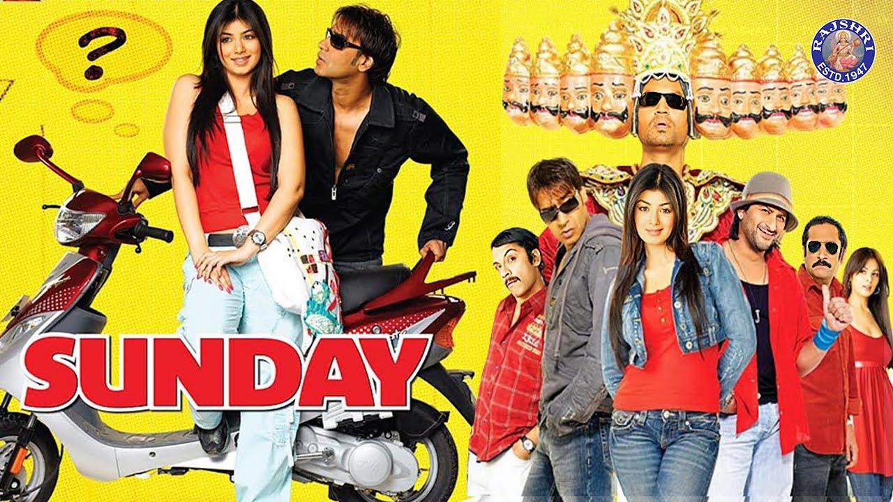 Sunday Full HD Movie | Bollywood Comedy Mystery Movie | Ajay Devgn | Arshad Warsi | Ayesha Takia