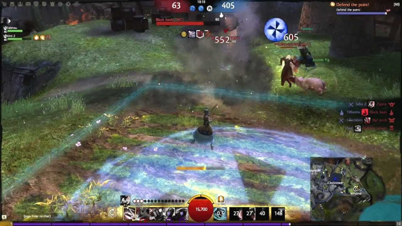 Guild Wars 2 BWE2 - double pistol and shortbow thief PvP gameplay