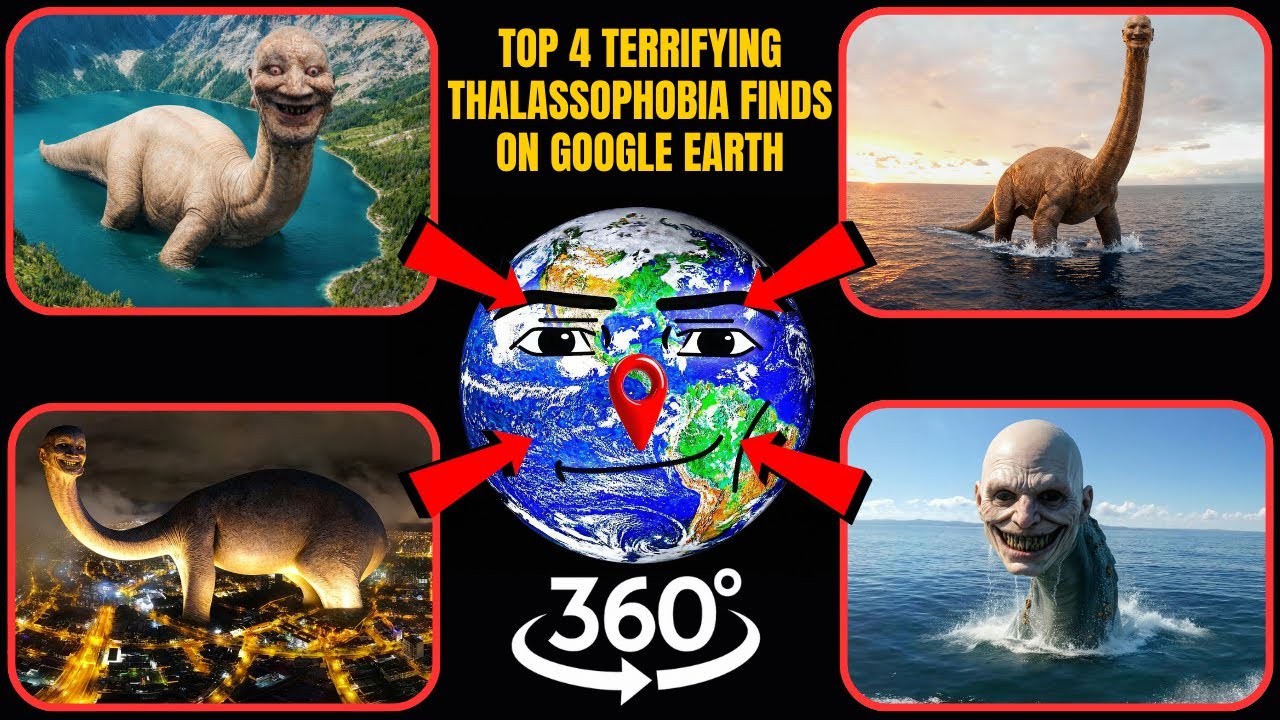 VR 360° - Top 4 Terrifying Thalassophobia Finds on Google Earth!