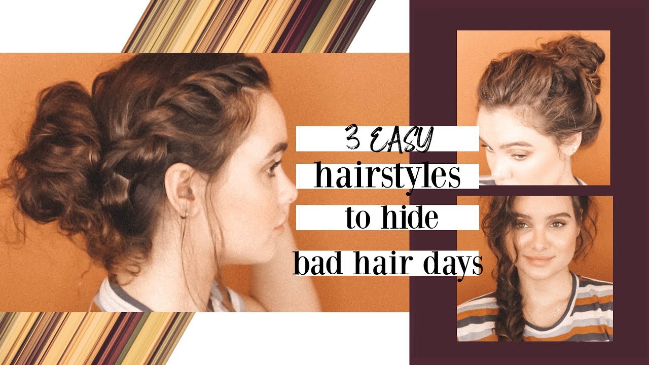 easy curly hairstyles for bad hair days