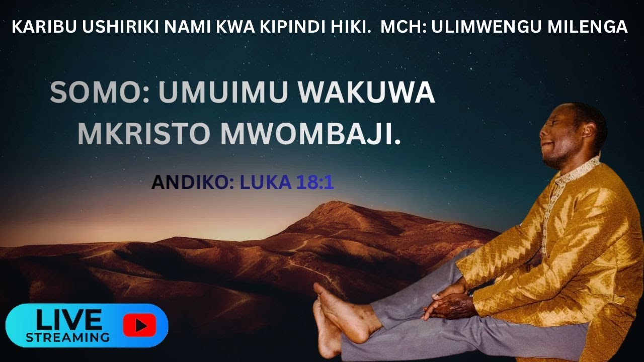 MAOMBI YA USIKU // UMUIMU WA  KUWA MTU MKRISTO WA MWOMBAJI.