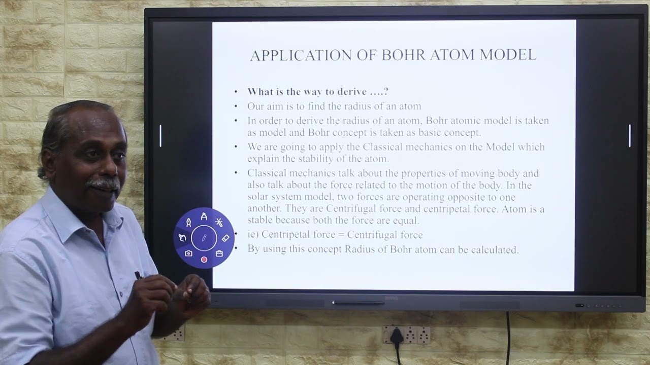 How Are Classical Mechanics Applied On Bohr Atom Model To Arrive The Radius Of Bohr Atom?