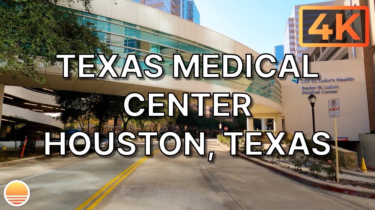 Texas Medical Center (TMC) in Houston, Texas. An UltraHD 4K Real Time Driving Tour.