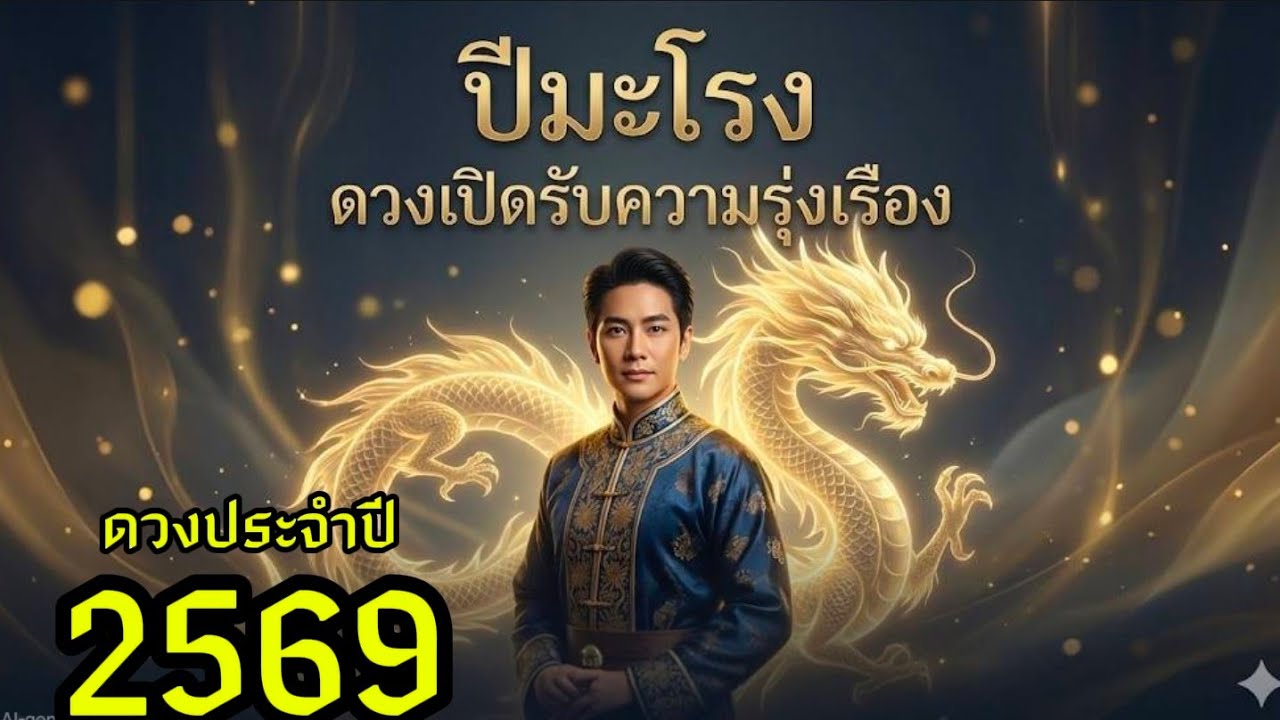 ปีมะโรง 2569 เตรียมตัว! ปีที่ฟ้าลิขิตให้คุณ ‘พุ่งแรงแบบมังกรทะยาน #ดวงการเงิน #ดูดวง #ดวงความรัก