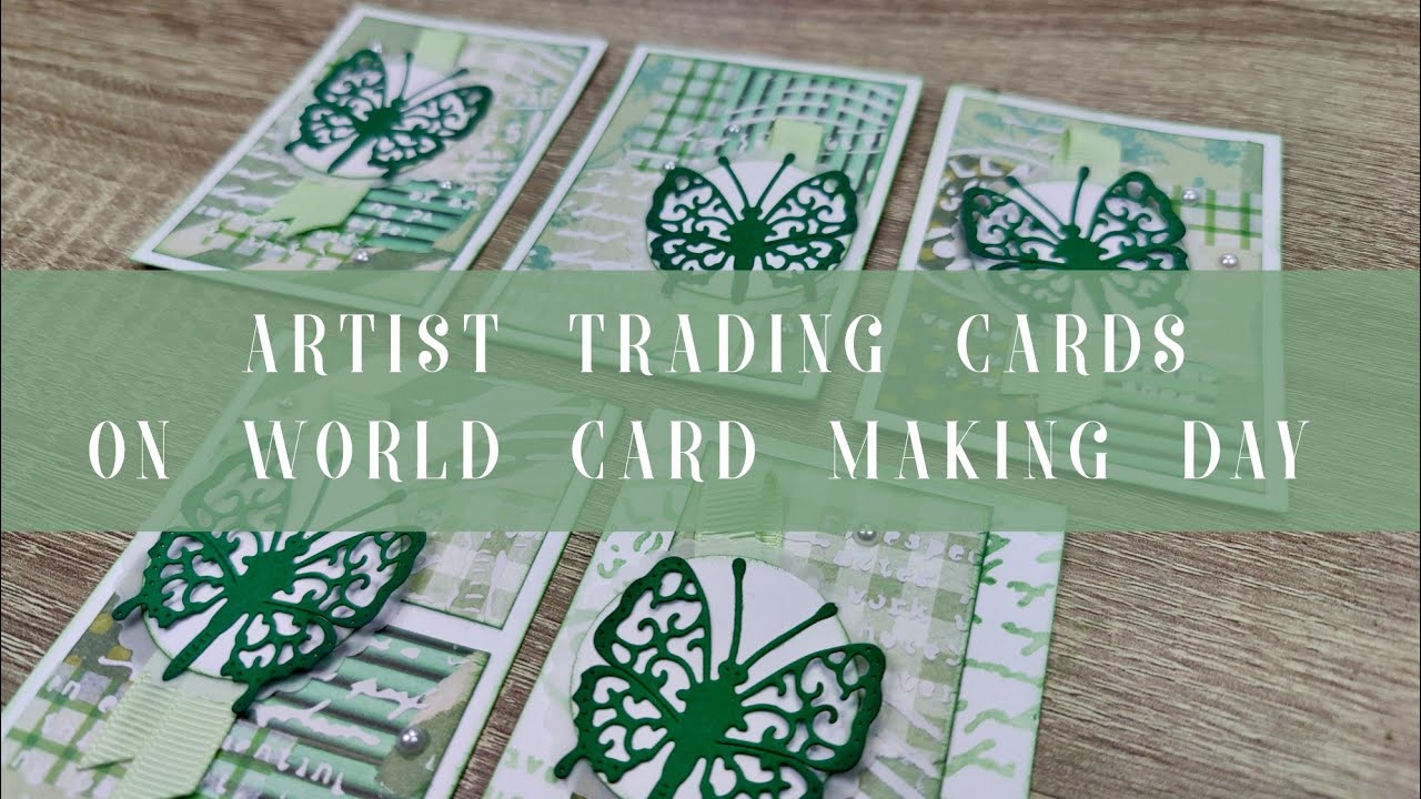 Making ATC's on World Card Making Day 😍🌍