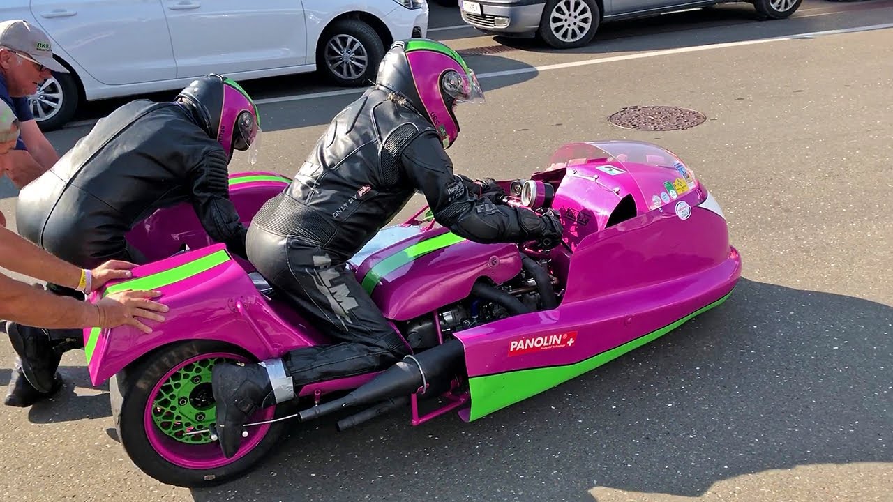 LCR Koenig sidecar - have you ever wondered how an old two-stroke sidecar is started?