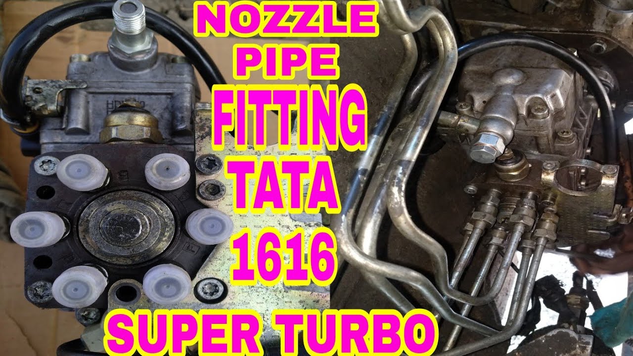Tata 1616 Super Turbo, Nozzle Pipe Fitting (Injector Pipe Fitment) #mechanicgyan #nozzlepipe