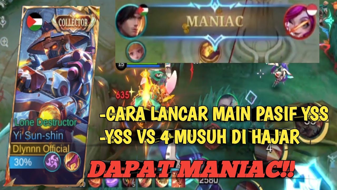 DETIK DETIK MYTHIC DAPAT MANIAC | TUTORIAL CARA LANCAR DAN BISA MAIN PASIF YSS 2024
