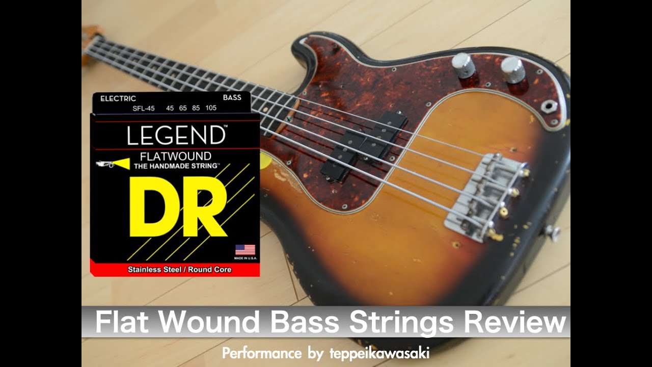 Fender 64 Precision Bass/DR LEGEND  FLAT WOUND Review　フラットワウンド弦 レビュー