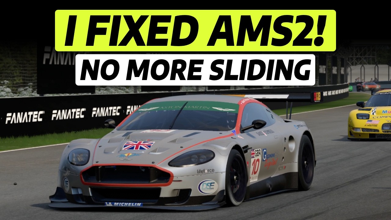 NO MORE sliding & floating in AMS2!! Here are the settings to make the car MUCH MORE drivable!!