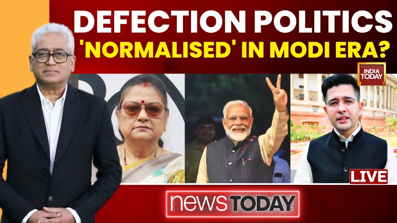 Rajdeep Sardesai LIVE:  Defection Politics Normalised In Modi Era? | Kakoli Ghosh | Raghav Chadha