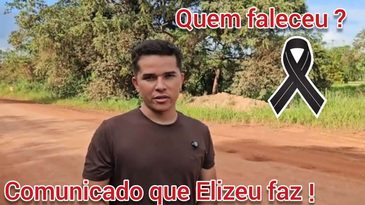 COMUNICADO DE FALECIMENTO .NOSSOS SENTIMENTOS A ELIZEU SILVA E MALAQUIAS E FAMÍLIA@Elizeu Silva TV
