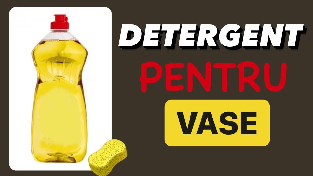 DETERGENT lichid DE VASE cu ulei uzat