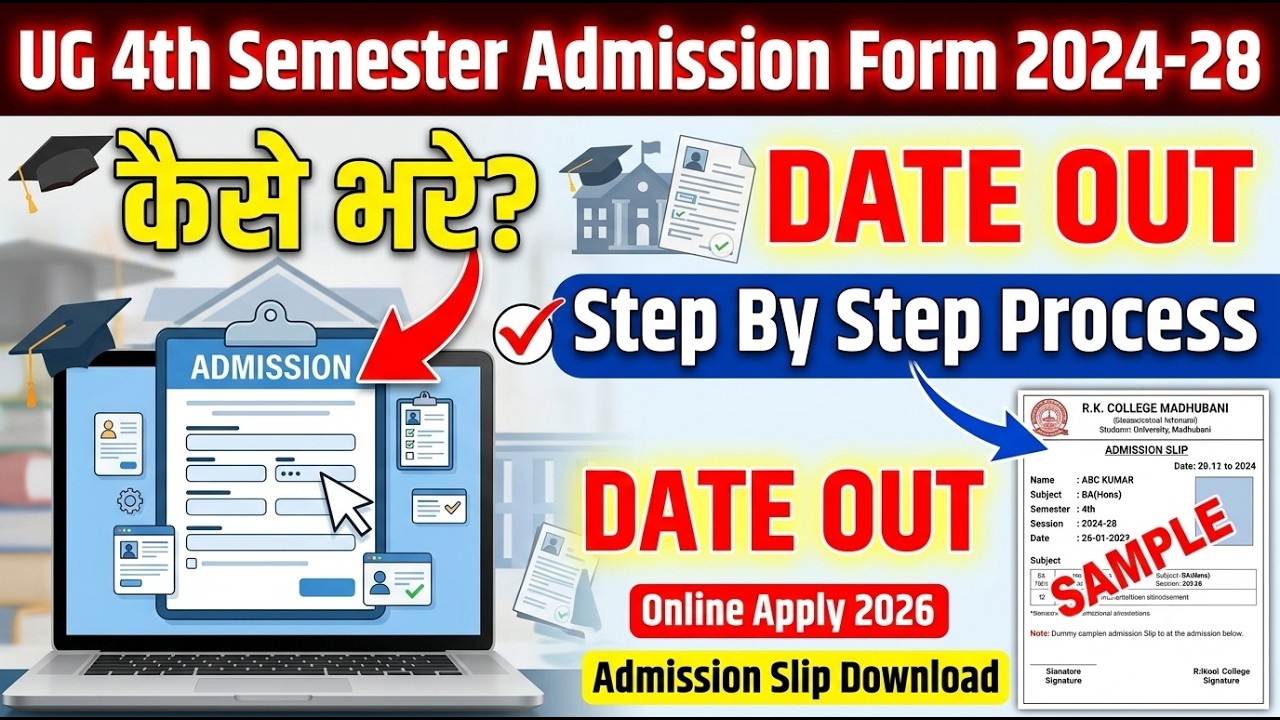 LNMU UG 4th Semester Admission Form Kaise Bhare 2024-28 | Step By Step Online Apply Process