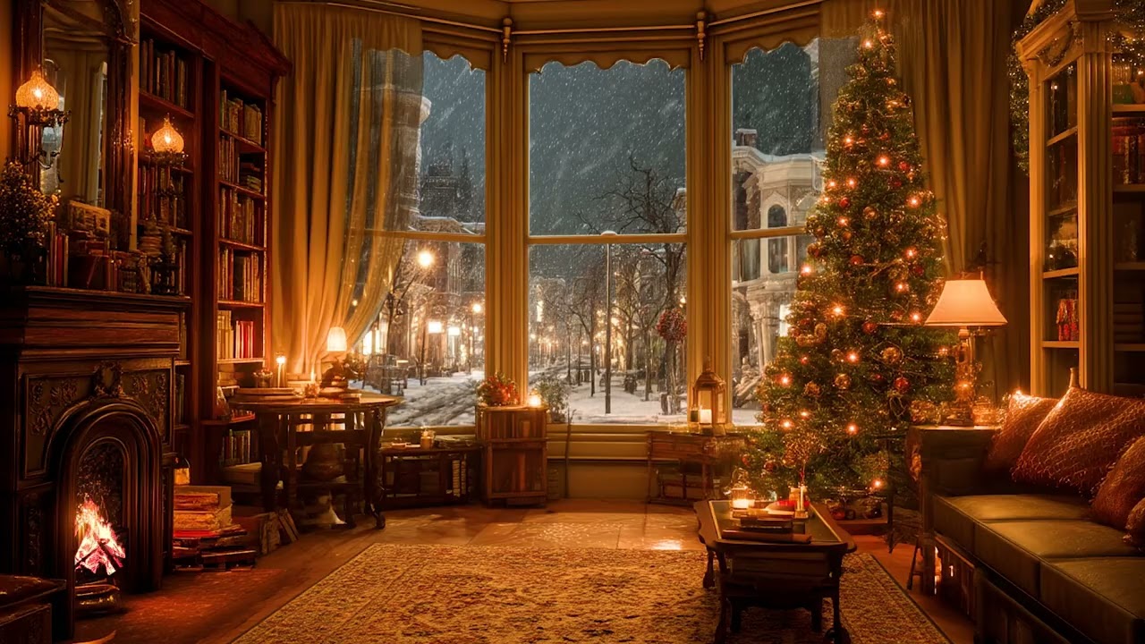 Christmas Calm 2026 with Slow Instrumental Music, Soft Snow Ambience, and Long Cozy Winter Nights
