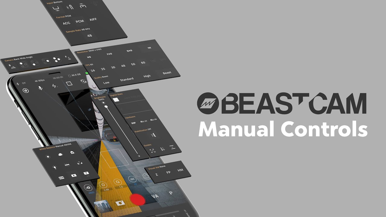 BEASTCAM — профессиональное приложение для iPhone. Ручное управление.