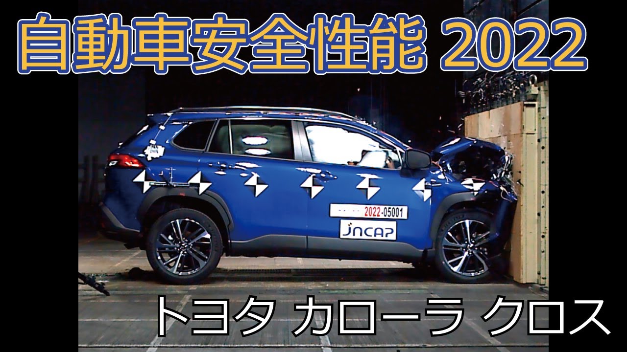 自動車安全性能2022試験映像：トヨタ　カローラ クロス