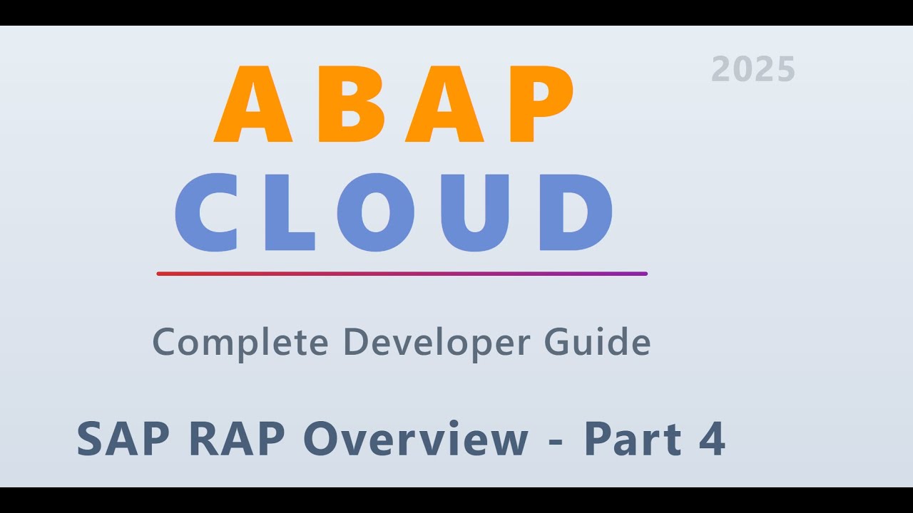 Обзор SAP RAP — Часть 4 | Проект, расширяемость, тестирование и устранение неполадок | ABAP Cloud...