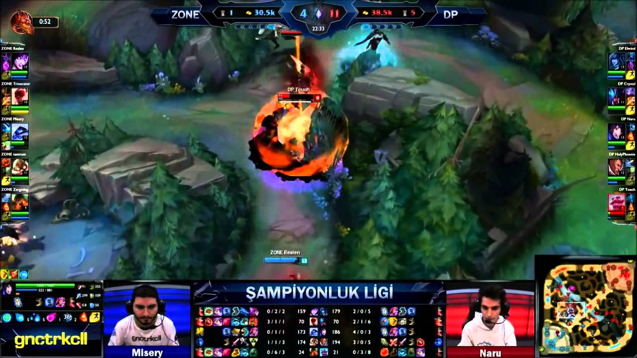 Zone Zergsting Nautilus VS DP Touch Braum Özet 2015 Şampiyonluk Ligi H5G1