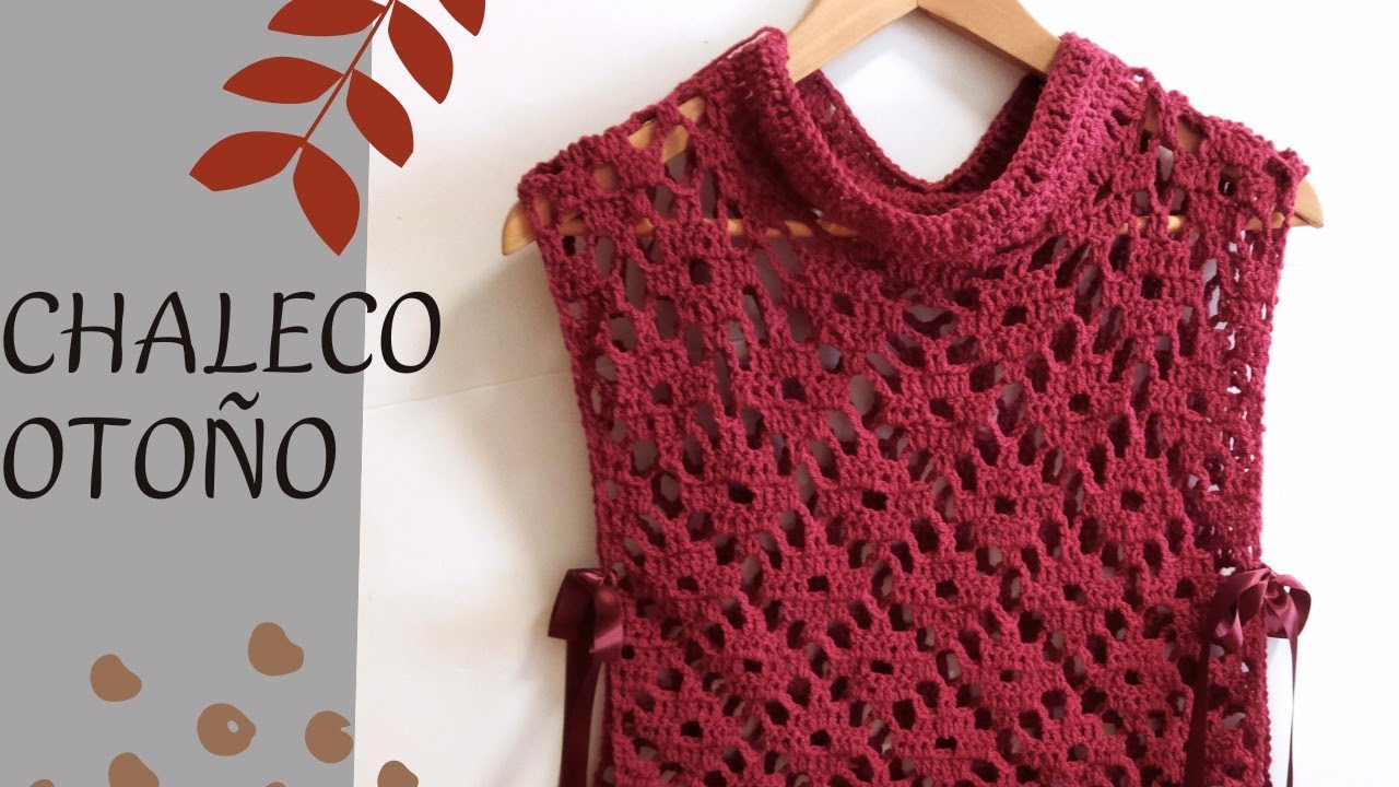 CHALECO BADAJOZ  😍 CHALECO CROCHET ABIERTO 🥰💚🌺