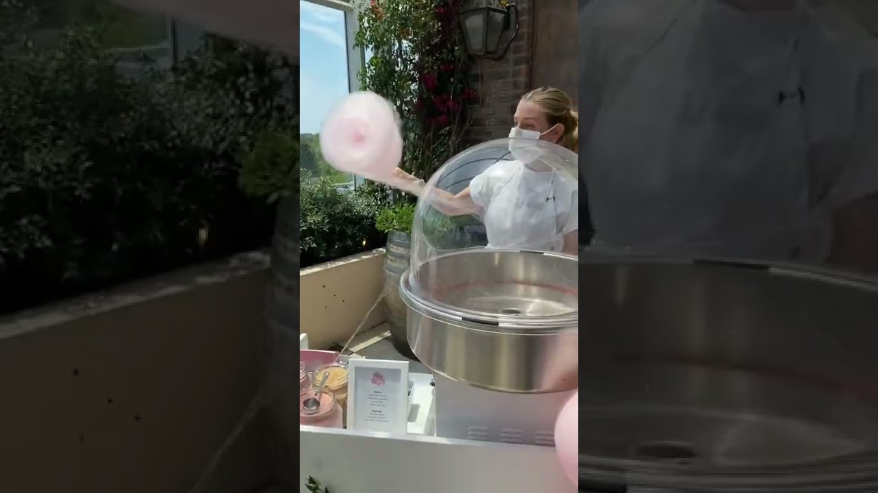 Spinning up sugar magic ✨ Gourmet cotton candy served from our cute cart since 2013 ✨