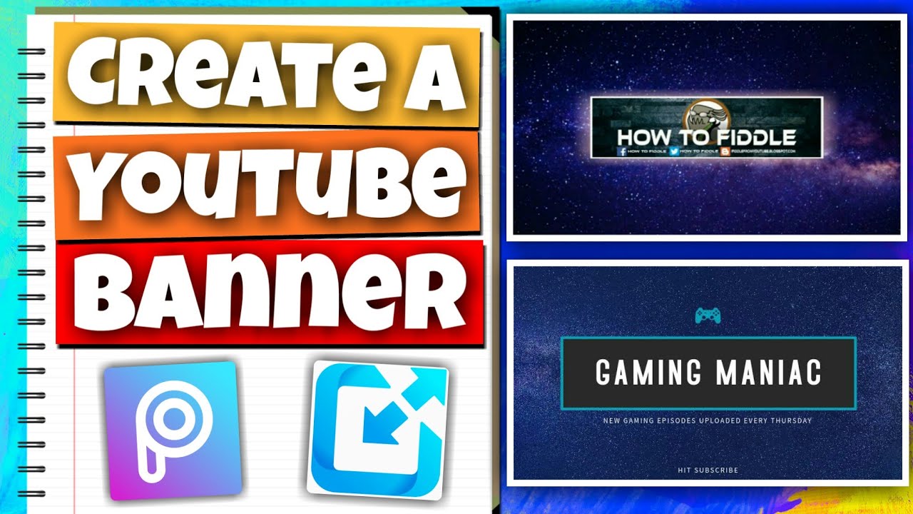 How to Make a YouTube Channel Banner on Android using PicsArt (Step-by-Step Tutorial)