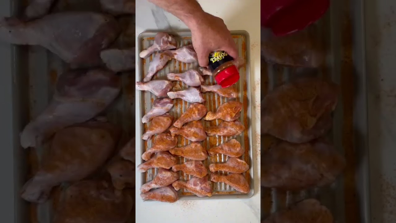 Plautdietsch || Chicken drumsticks smoked Heenaschinkje kjreemelschmiakja #lowgerman #plautdietsch