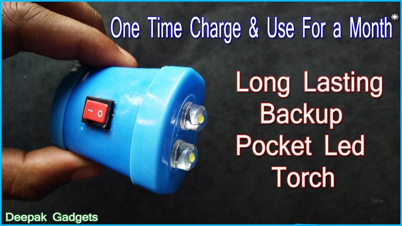How to make POCKET LED TORCH---Mini LED Torch---Portable Torch