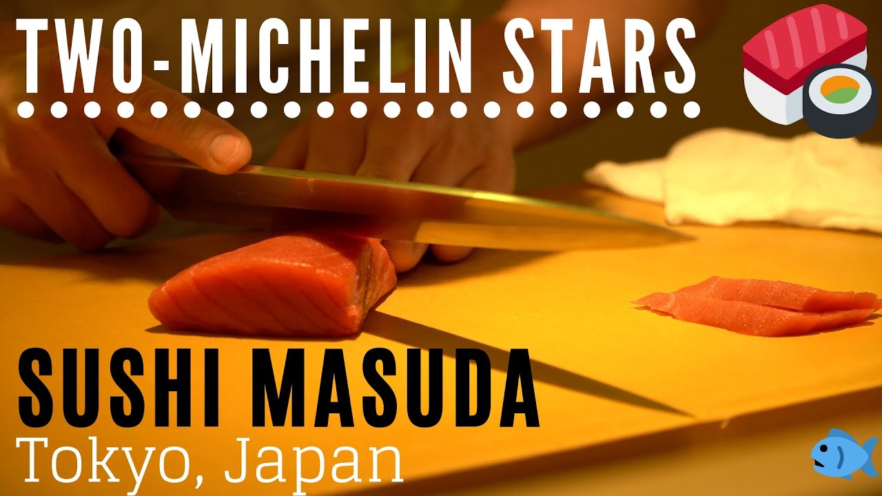 2 Michelin Star Omakase in Tokyo, Japan: Sushi Masuda.  [4K HD]