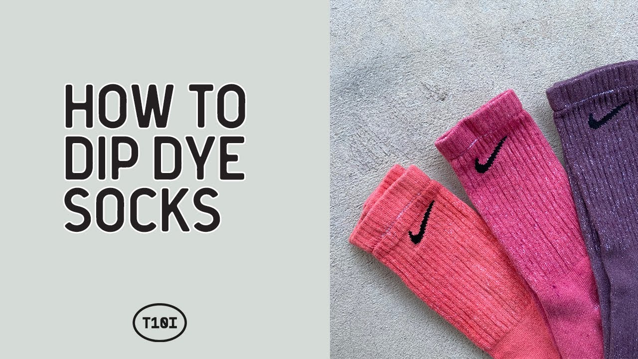 How To Tie Dye | Dip Dye Tutorial | Hand Dye Socks