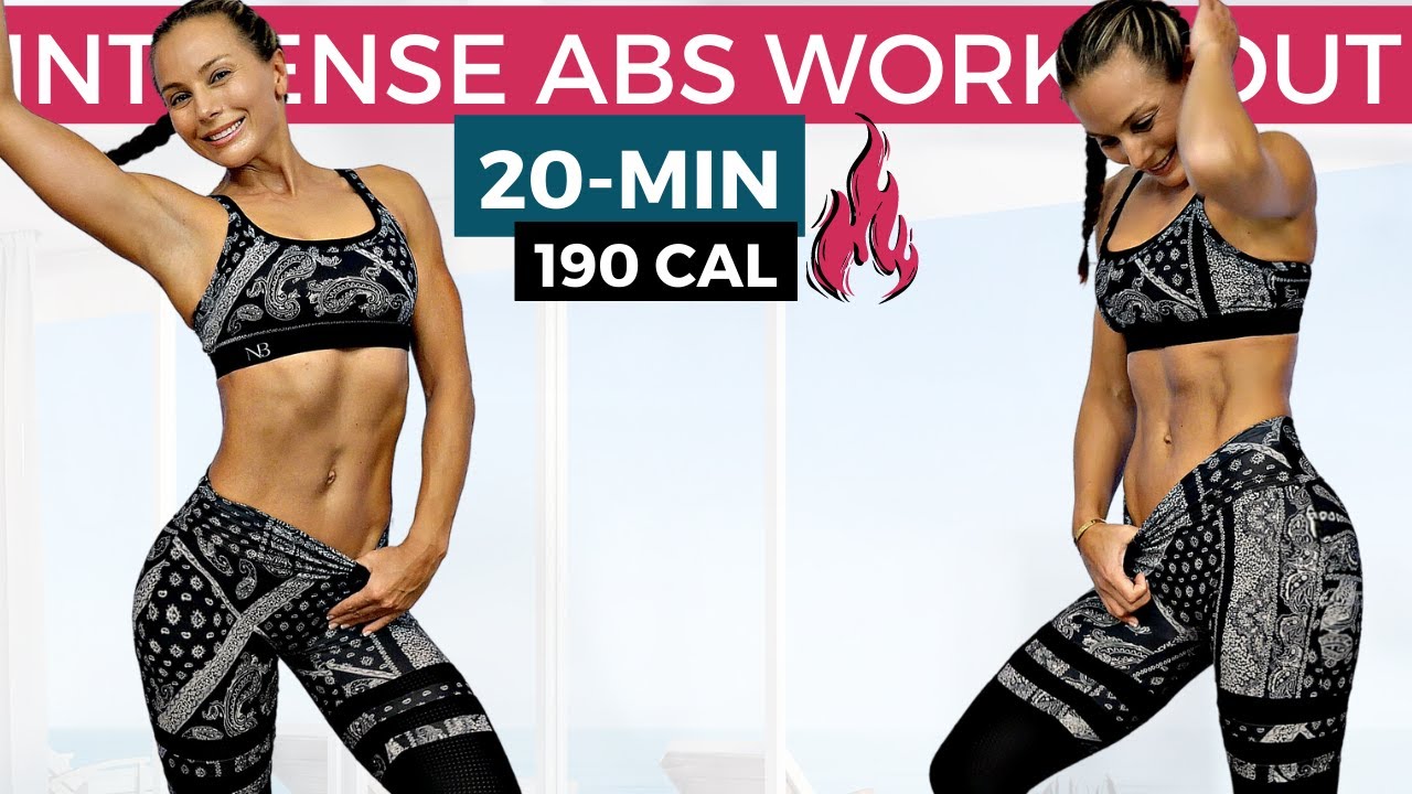 20-MIN INTENSE ABS HIIT WORKOUT (18 best abs exercises to lose belly fat fast & build six pack abs)