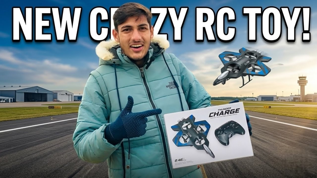 RC Airplane Unboxing 🔥 | Powerful RC Plane Review | First Flight Test | Crazy King