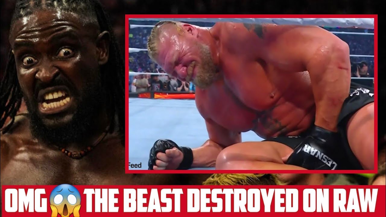JAN 19 2026, OBA FEMI SHOCKS WWE RAW, ATTACKS BROCK LESNAR CHALLENGING HIM FOR WRESTLEMANIA 42.