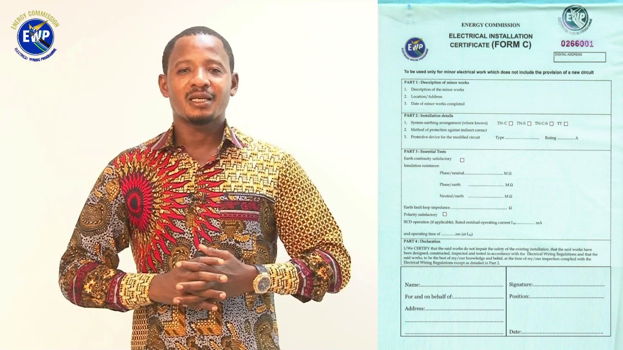 INSTALLATION COMPLETION CERTIFICATES FOR SEPARATE METER- FORMS C