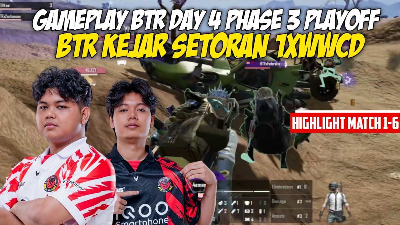 ИГРОВОЙ ПРОЦЕСС BTR, ДЕНЬ 4, ФАЗА 3, ПЛЕЙ-ОФФ | ОСНОВНЫЕ МОМЕНТЫ МАТЧЕЙ 1-6