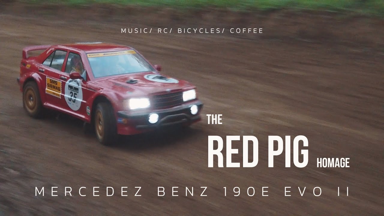 Mercedez Benz 190E Evo II (Red Pig Homage) Tamiya XV01 Rally RC