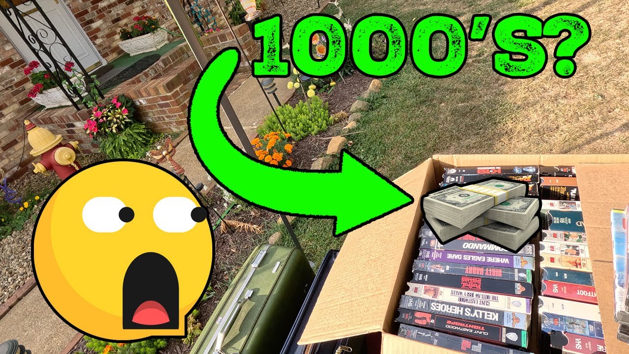 I found possible THOUSANDS of dollars in VHS at this yard sale