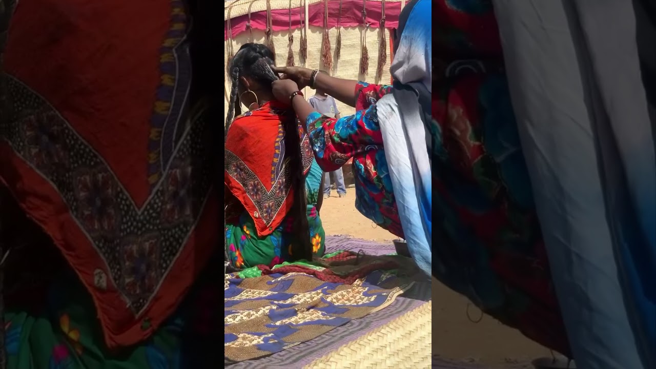 Chadian Women Hair Journey With Ch&eacute;b&eacute; #chebe #ch&eacute;b&eacute; #hairgrowth #hairjourney #salwapetersen