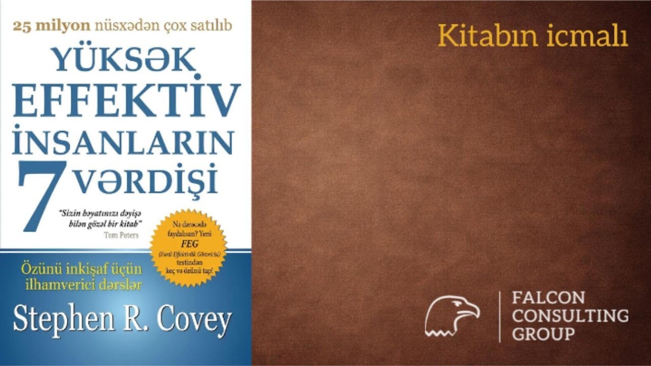 Stiven Kovi | Yüksək effektiv insanların 7 vərdişi | Kitabın icmalı - #kitabicmalı #şəxsiinkişaf