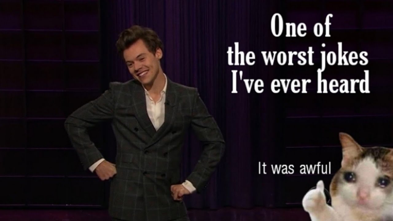 Harry Styles is a Certified Comedy King (his jokes suck ngl)